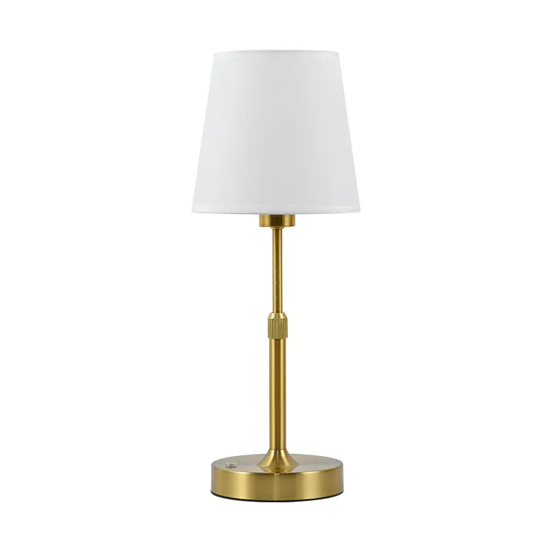 Wholesale French Fabric Bedside Lamps Creative Retro Charging Table