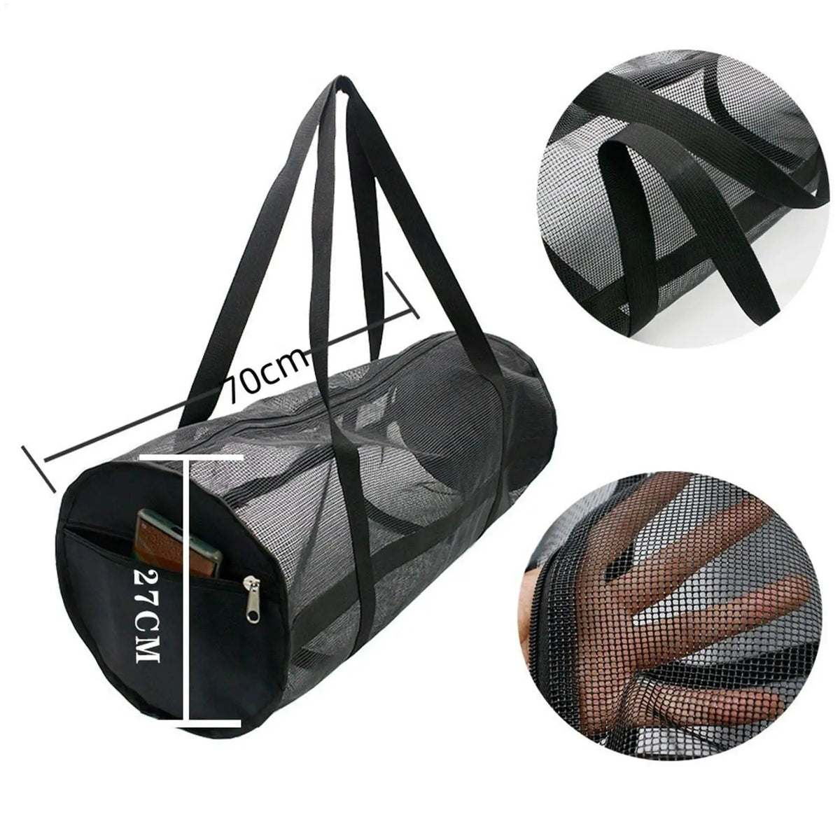 Foldable Mesh Swim Bag – Large Beach & Water Sports Gear Bag