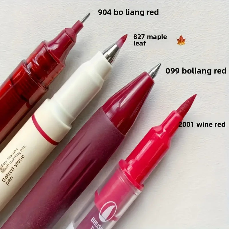 4-Piece Vintage Pen Set | Quick-Dry Ink & Medium Point Tips