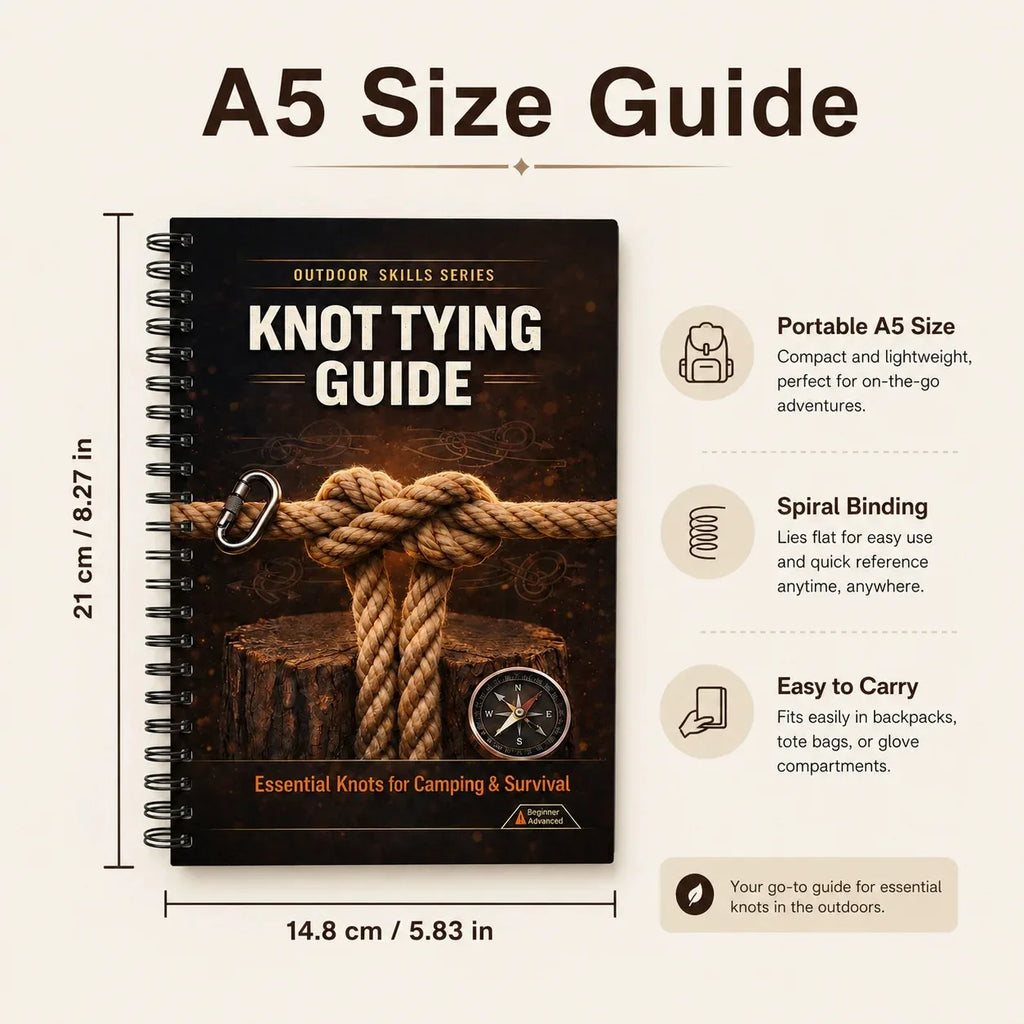 Knot Tying Guide A5 Spiral Outdoor Skills Notebook Essential Rope