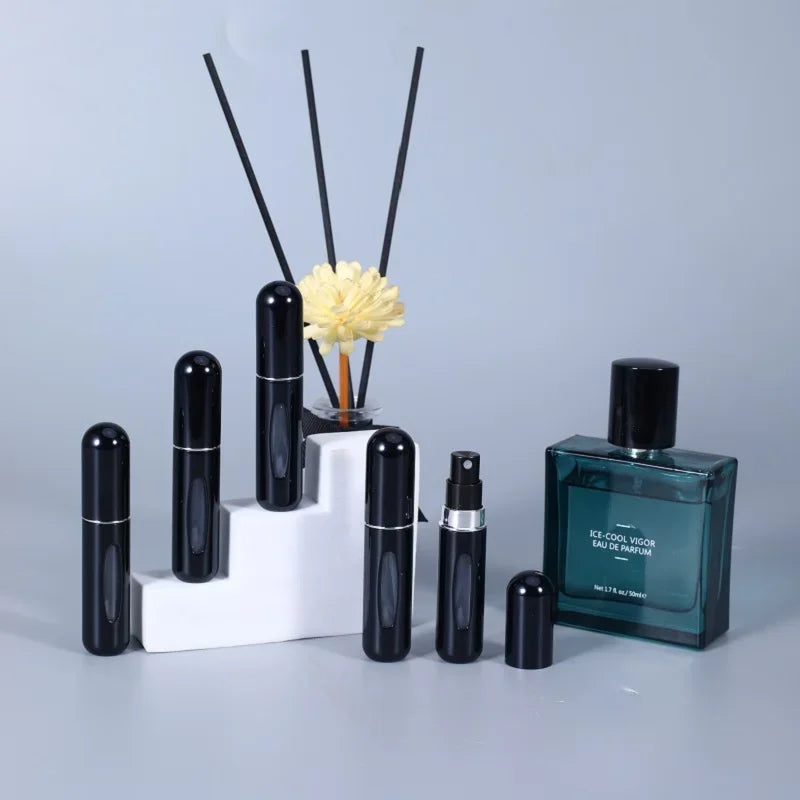 Refillable Aluminum Perfume Atomizer Spray Bottle – 5ml & 8ml
