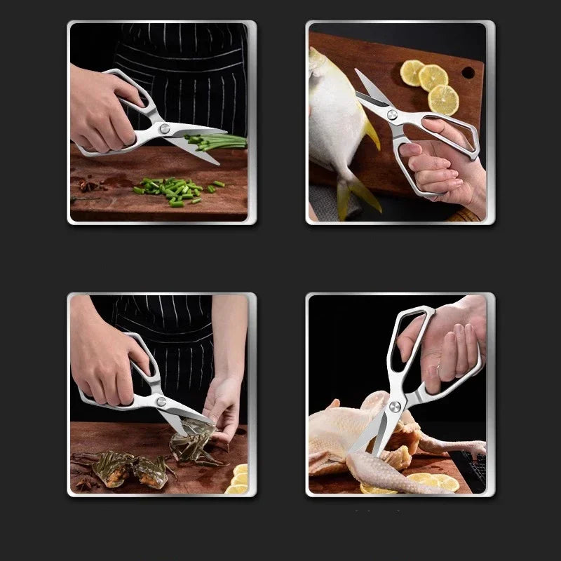 PLYS Stainless Steel Kitchen Scissors – Multifunctional Shears