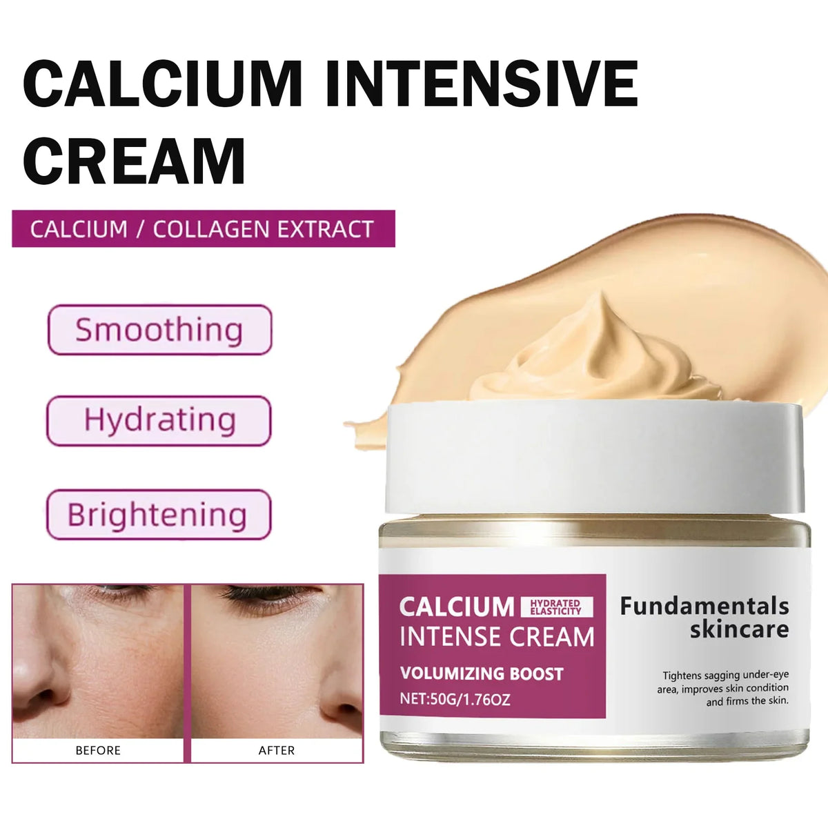 Hoygi Calcium Firming Cream – Hyaluronic Acid & Collagen 50g