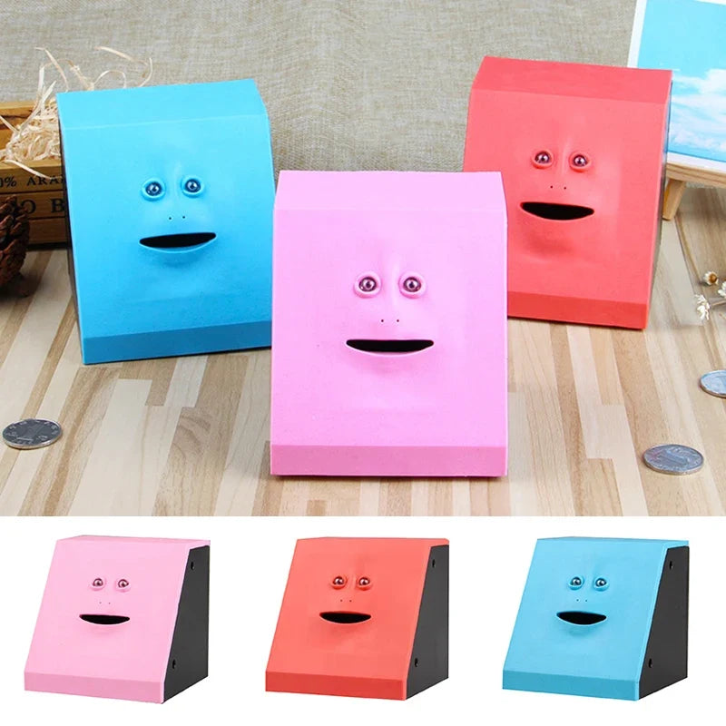 Funny Face Money Eating Coin Bank – Fun Piggy Bank for Kids