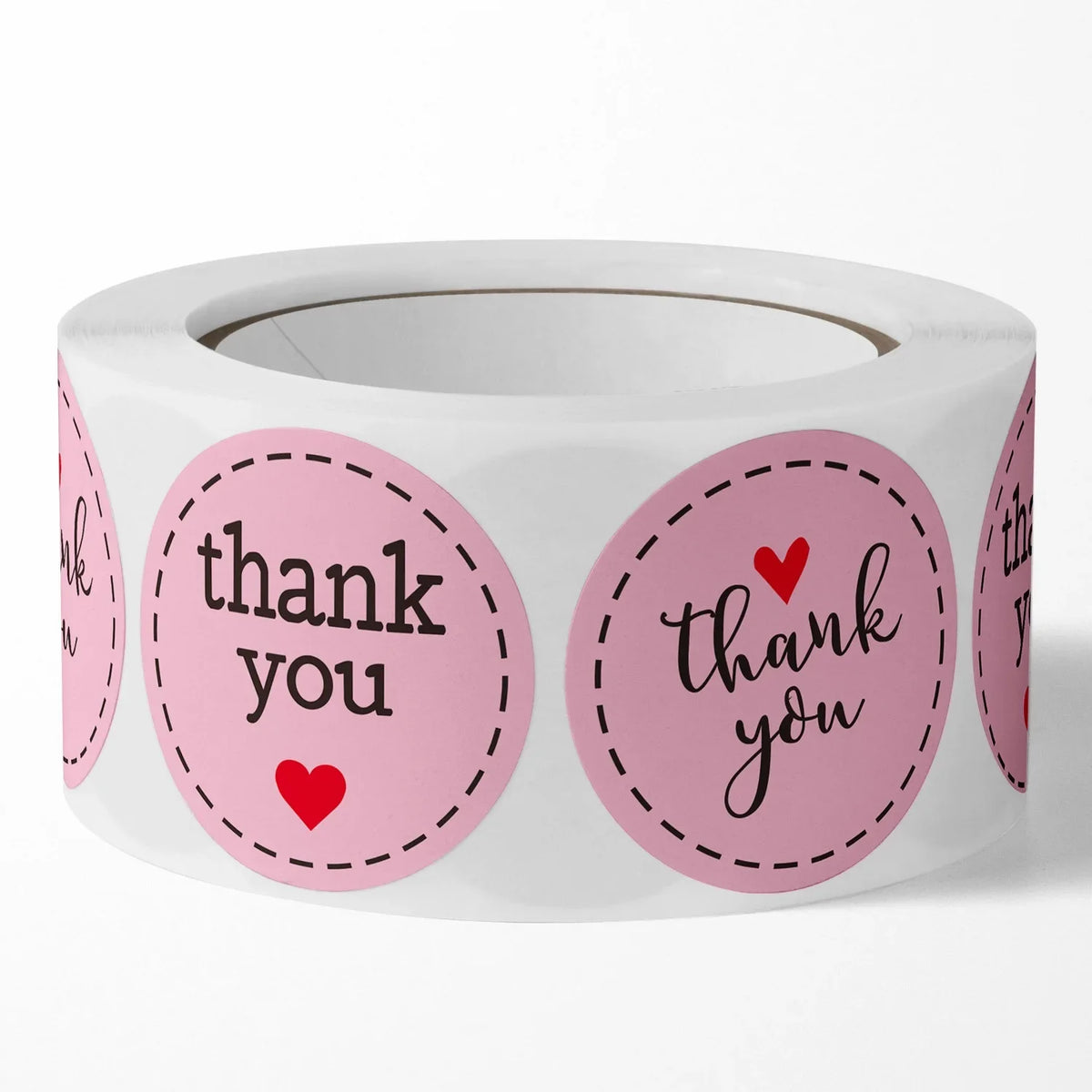 1 Roll Love Heart Stickers Thank You Sticker Craft Wedding Birthday