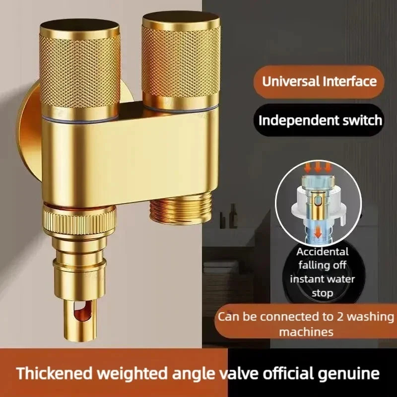YANKE Dual Control Bathroom Faucet | 2-Outlet Filling Valve