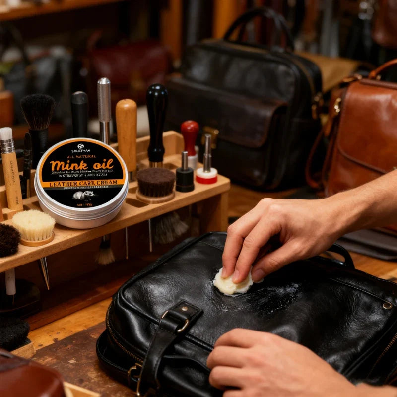 Mink Oil Leather Conditioner & Shoe Polish – 100g/50g Balm