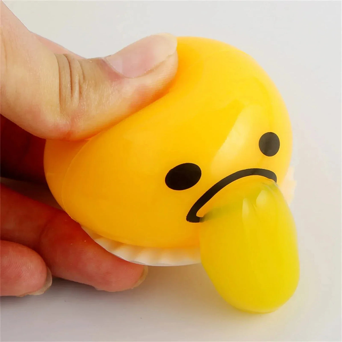 Squishy Egg Yolk Stress Ball – Funny Novelty Squeeze Toy