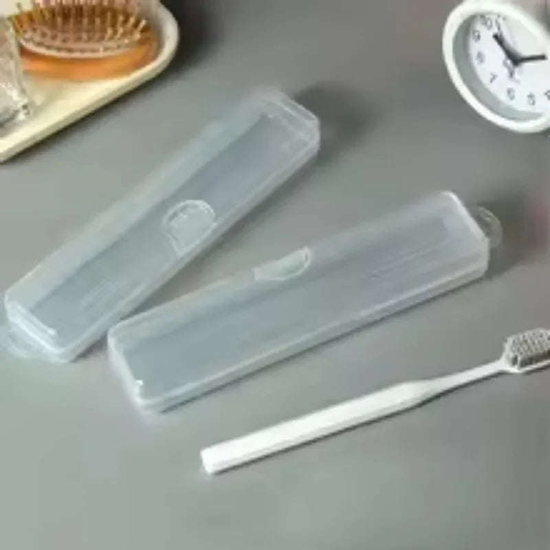 Transparent Travel Toothbrush & Toothpaste Storage Case