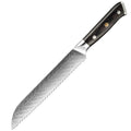 XITUO 8" Serrated Bread Knife – Damascus Steel Laser Blade