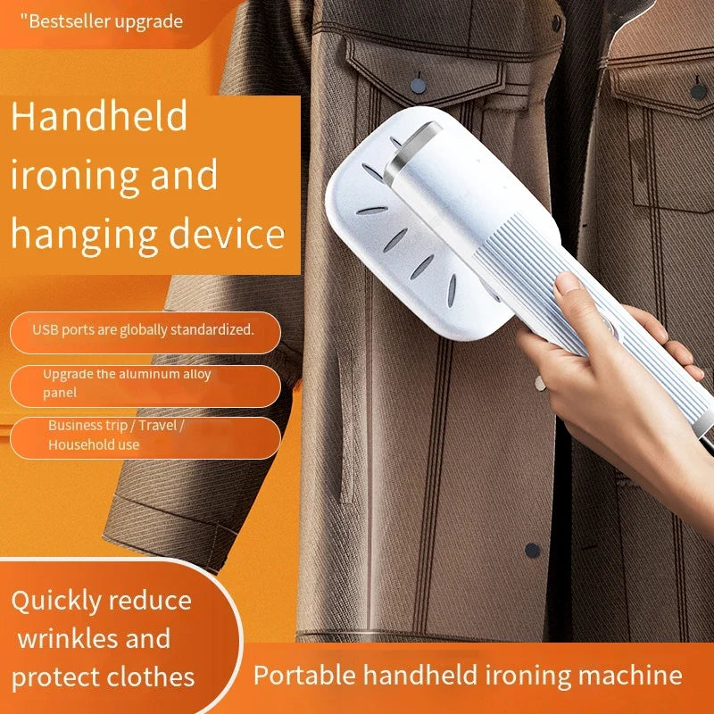 HOMEFISH Handheld Garment Steamer 360° USB Powered Fabric Steamer