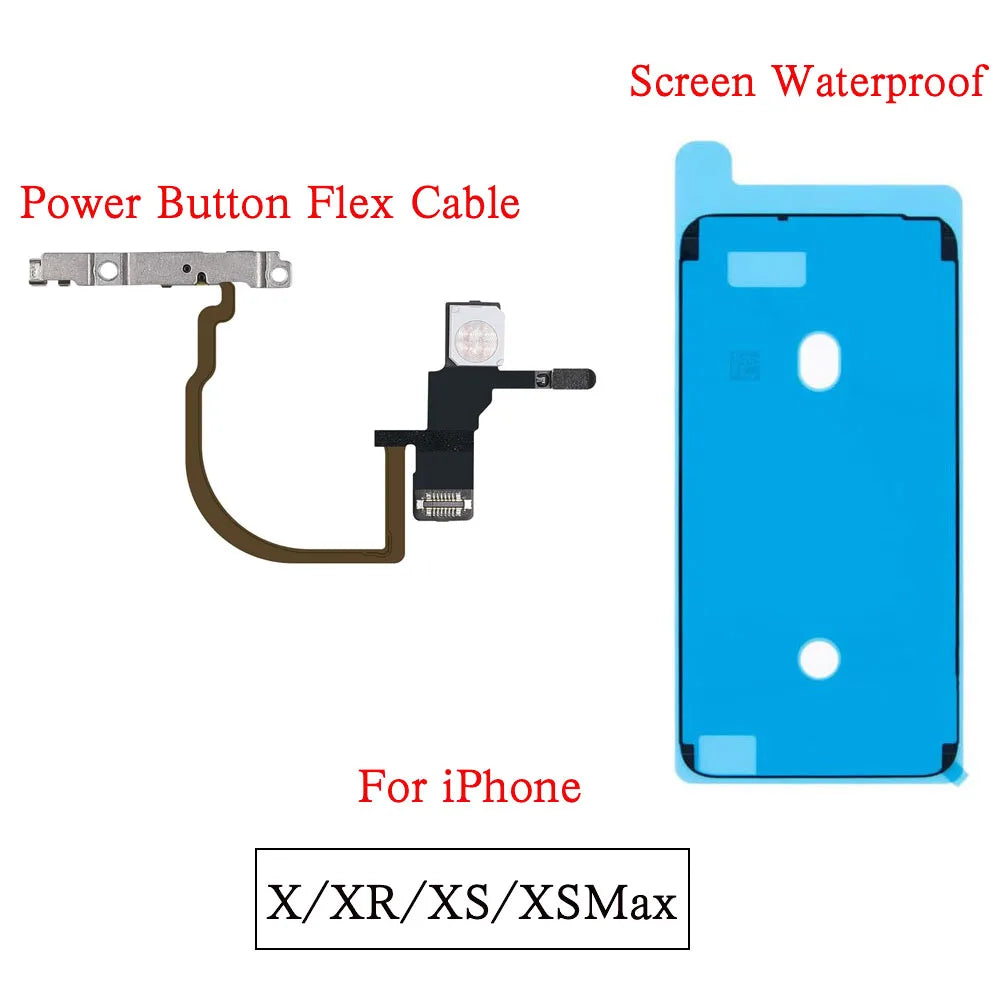 iPhone X XR XS Max Power Button Flex Cable – LED & Mic