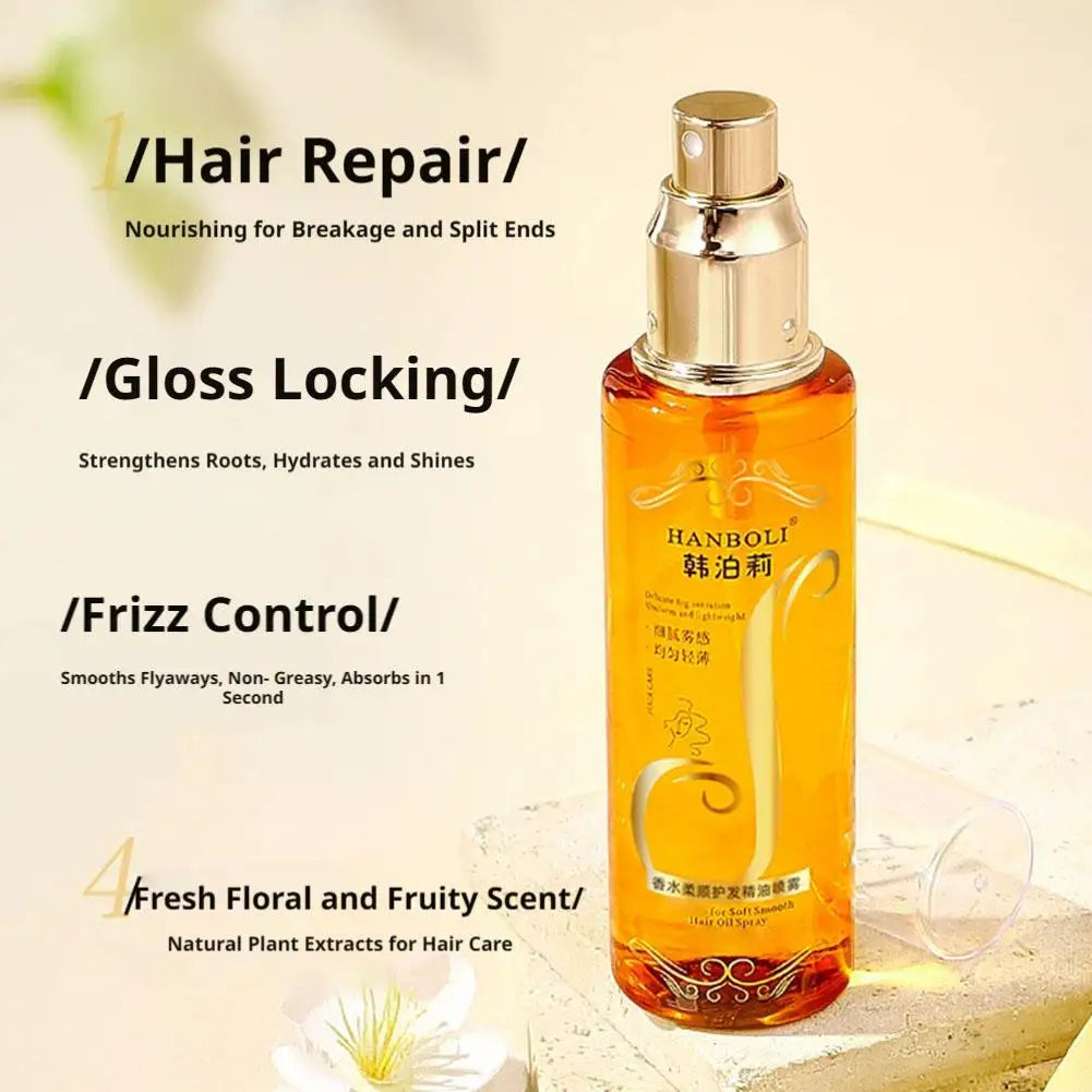 Essential Oil Hair Oil Spray | Moisturizing, Anti-Frizz Mist
