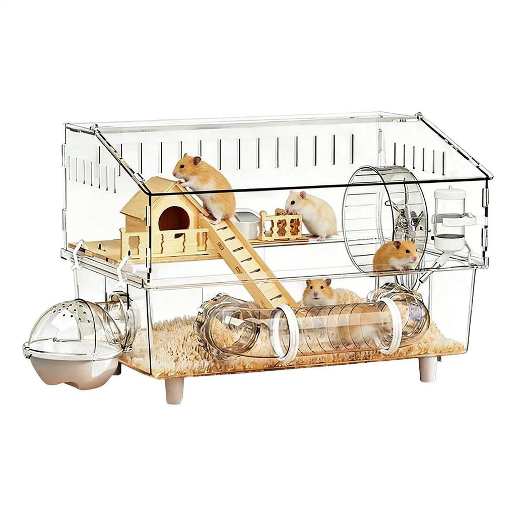 17 7x11 8x13 Enrichment Detachable Crate Large Hamster Cage Pet Mouse
