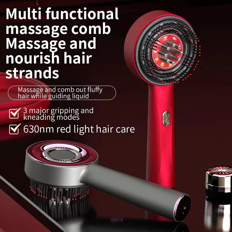 Electric Scalp Massager Comb | Vibrating Oil Applicator Hair Care