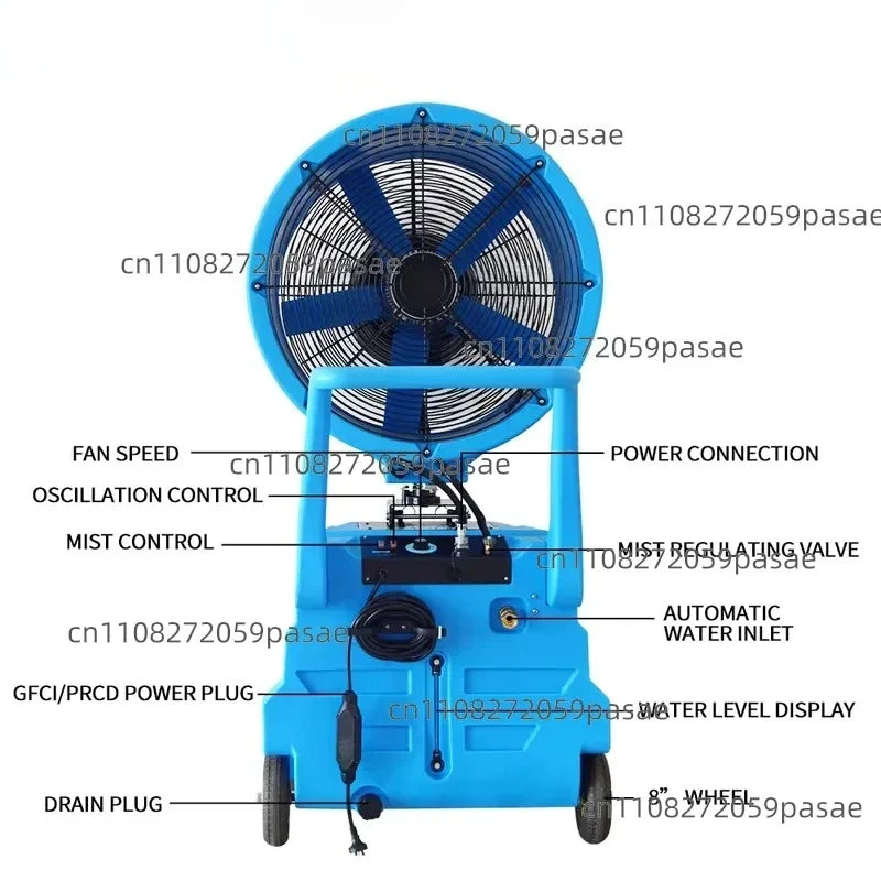 26-Inch Industrial Mist Fan with Water Tank – PMF260660