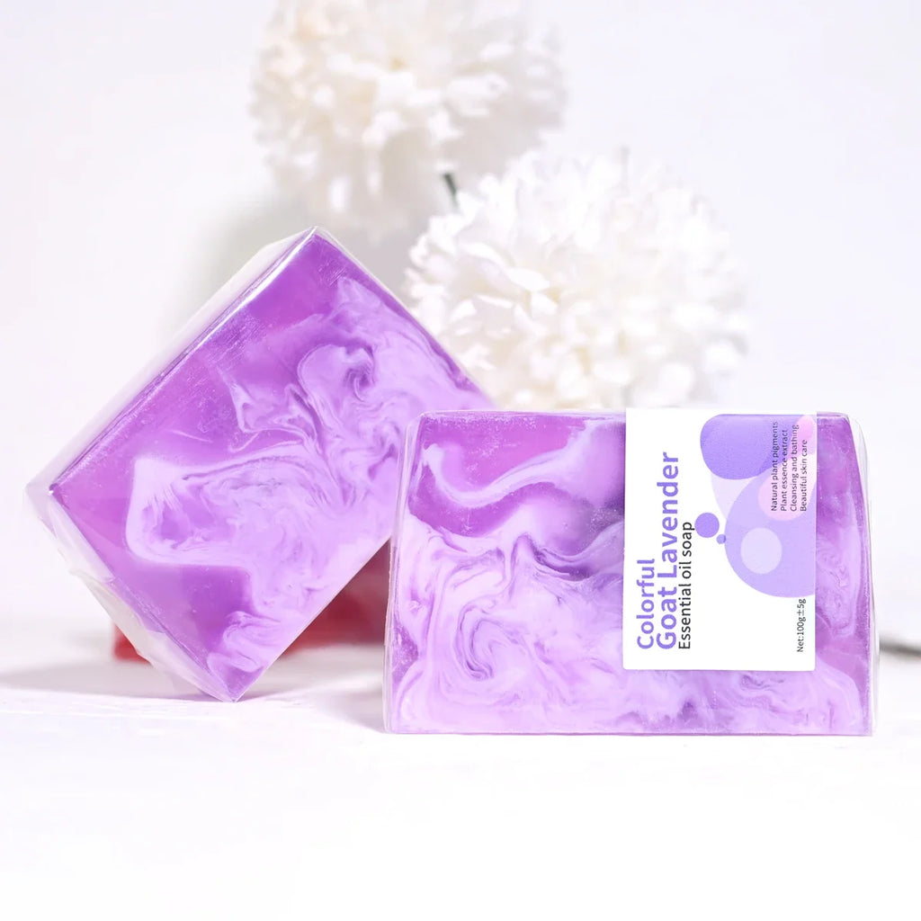 Lavender Essential Oil Handmade Glycerin Floral Soap Bar