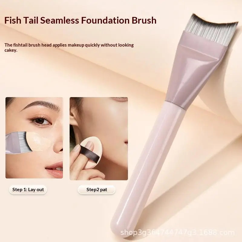 Foundation Brush, Makeup Palette & Powder Puff Set