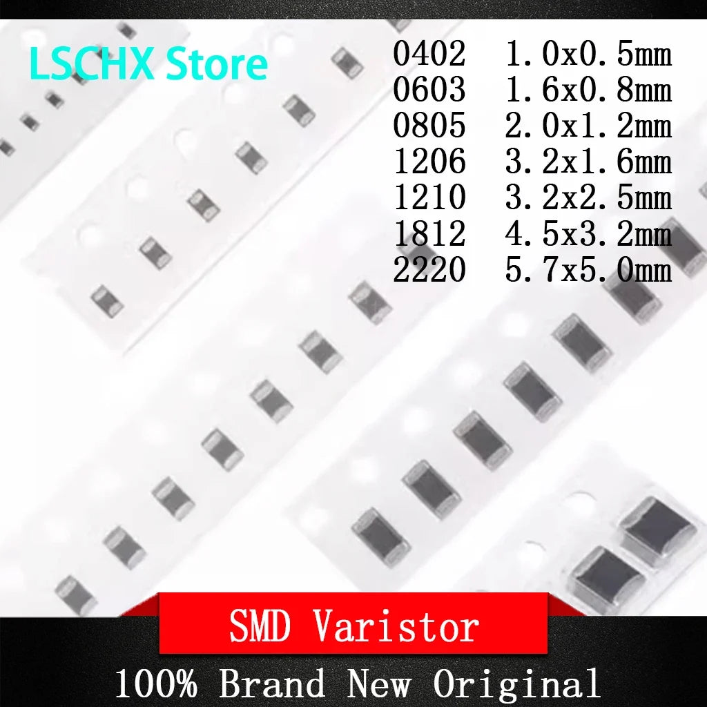 50pcs 1206 SMD Varistor DC 3.3V–85V | Circuit Protection