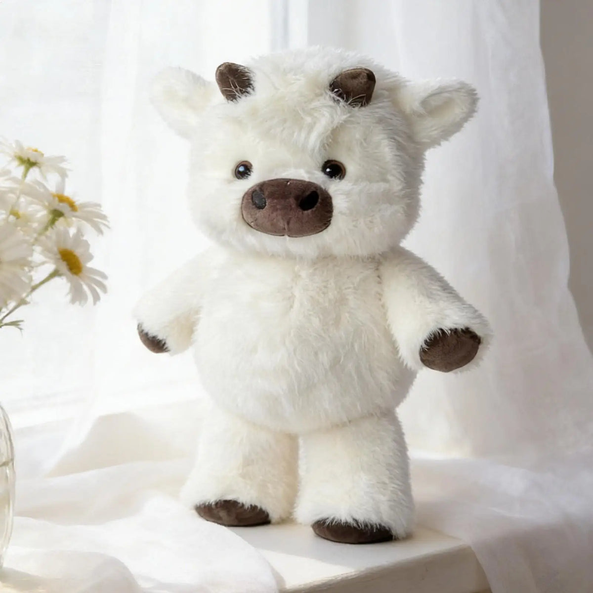 Plush Cow Stuffed Animal 17.7" – Soft Toy & Throw Pillow