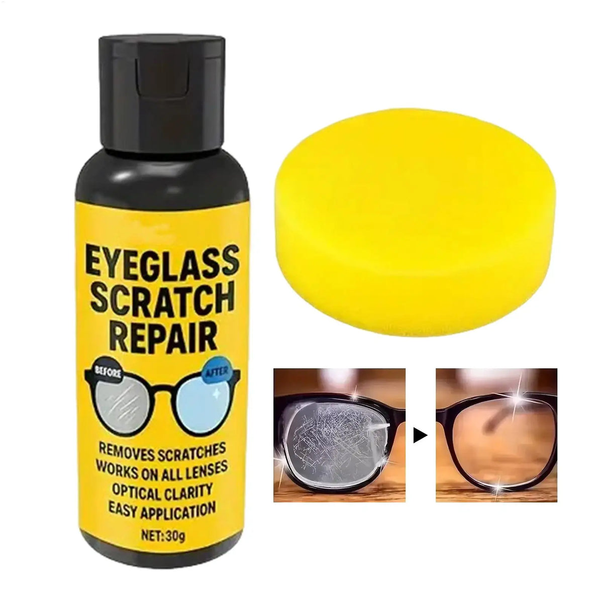 Sunglasses Cleaner Glasses Scratch Remover Polishing Eyeglass Lens