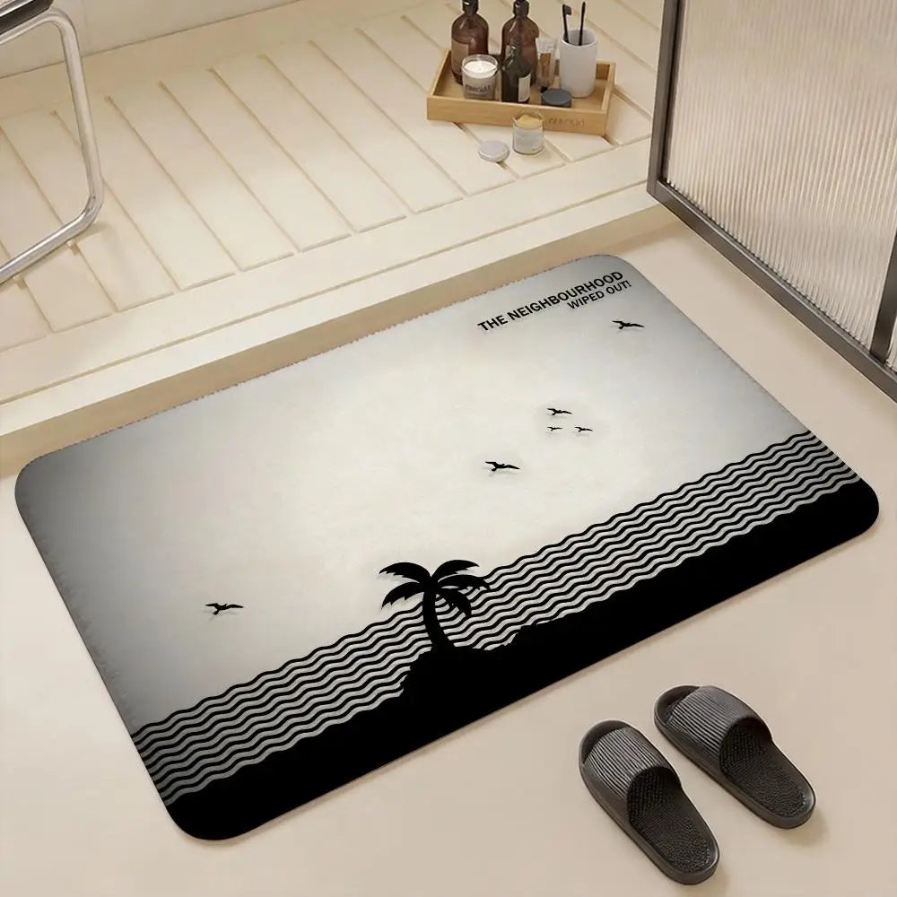 The Neighbourhood Rock Band Flannel Floor Mat – Non-Slip Rug