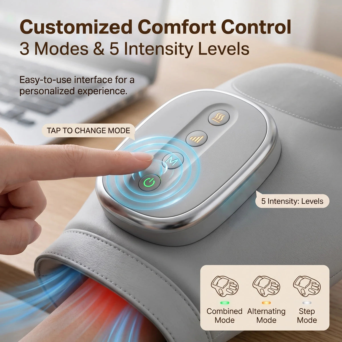 Hand Massager Airbag Compression Finger Wrist Palm Massage Machine