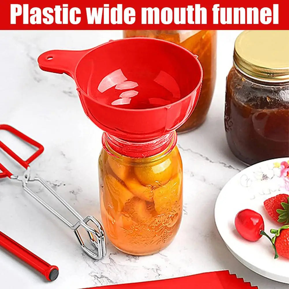 Wide Mouth Food Grade Plastic Funnel for Kitchen – 1-2 Pack