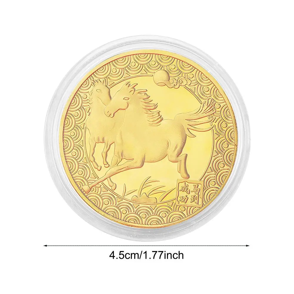 Year of the Horse 3D Commemorative Coin – Lucky New Year Gift