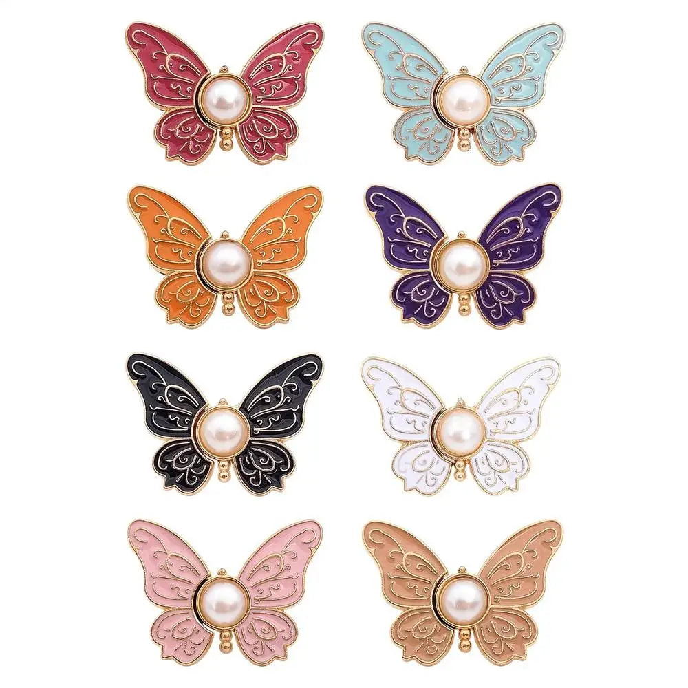 8-Pack Butterfly Waist Tightener Clips | No-Sew Alloy Adjusters