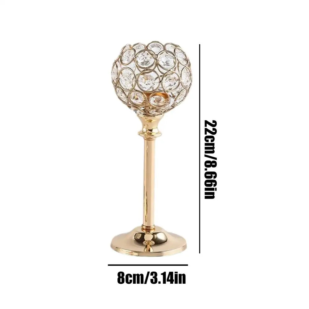 Elegant Vintage Crystal Candlestick Holders | Wedding & Home