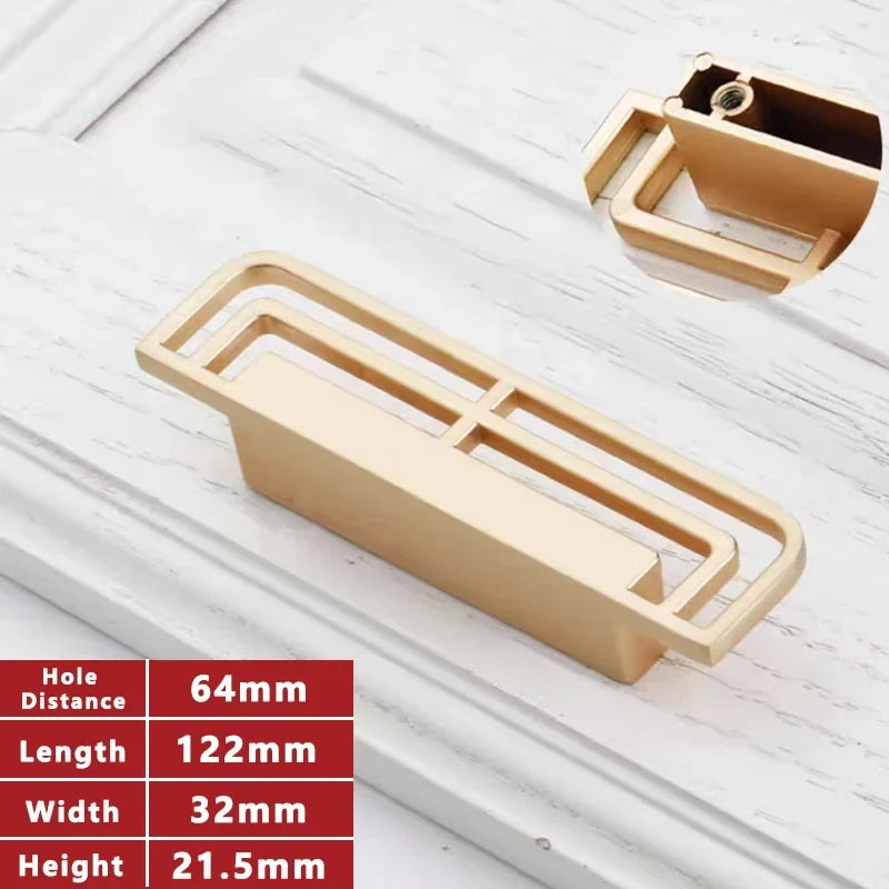 Vintage Brass Gold Cabinet Handles & Drawer Pulls | Zinc Alloy