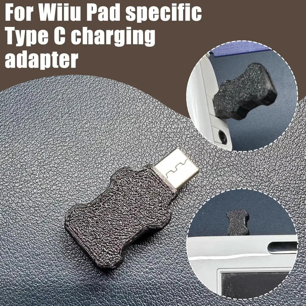 3D Printed Type-C Charger Adapter for Wii U GamePad