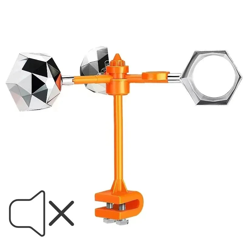 360° Solar Wind Spinning Reflective Scarecrow | Auto Bird Deterrent