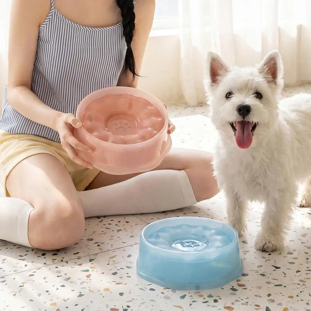 Floating Dog Water Bowl | No-Slip Slow Feeder for Cats & Dogs