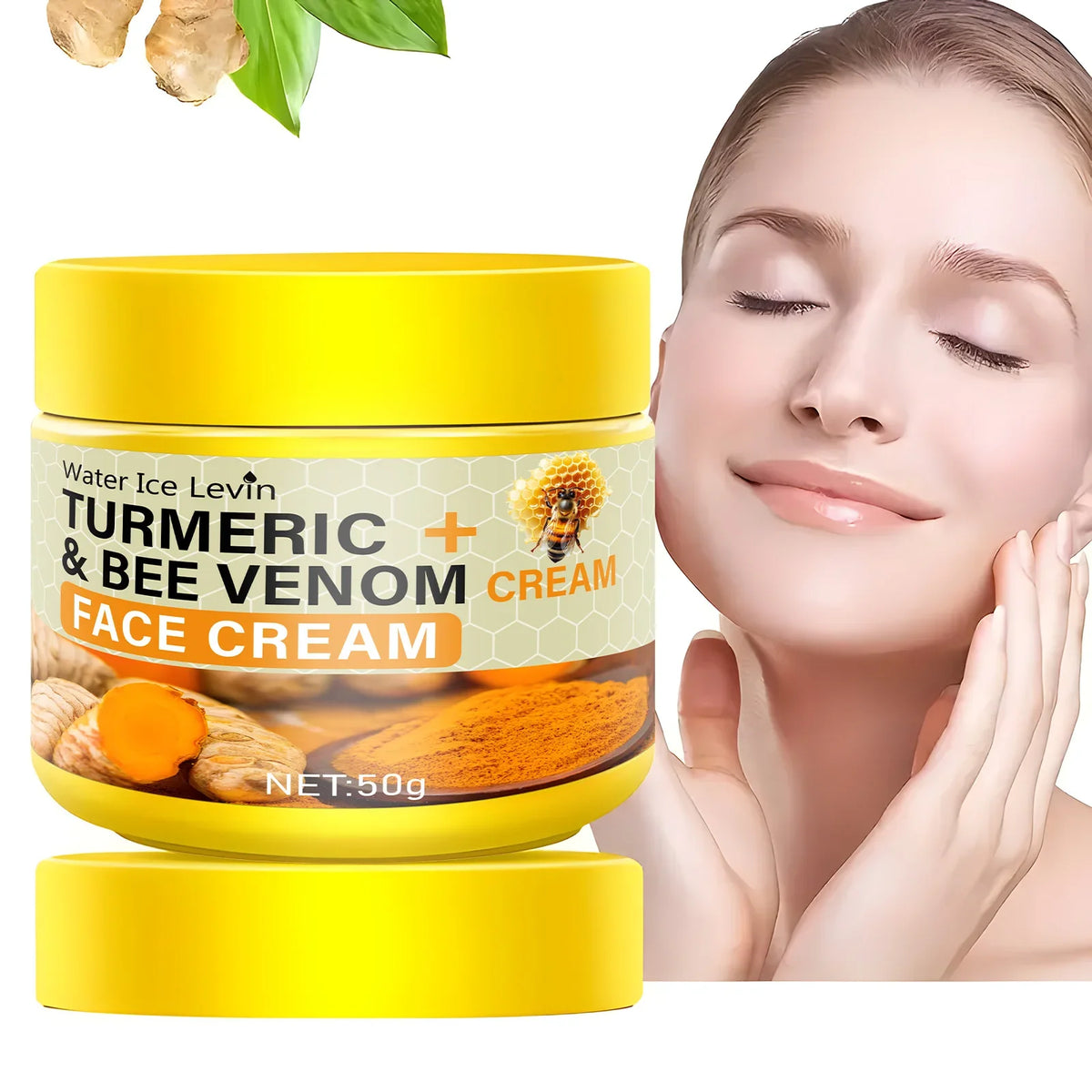 Turmeric & Bee Venom Collagen Face Cream | Deep Moisturizer