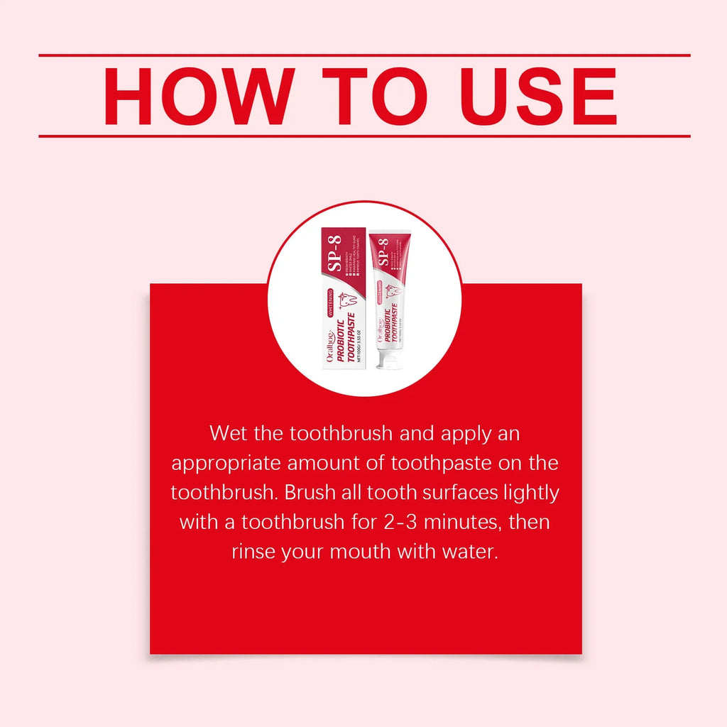 Oralhoe Probiotic Toothpaste | Enamel Whitening & Gum Care