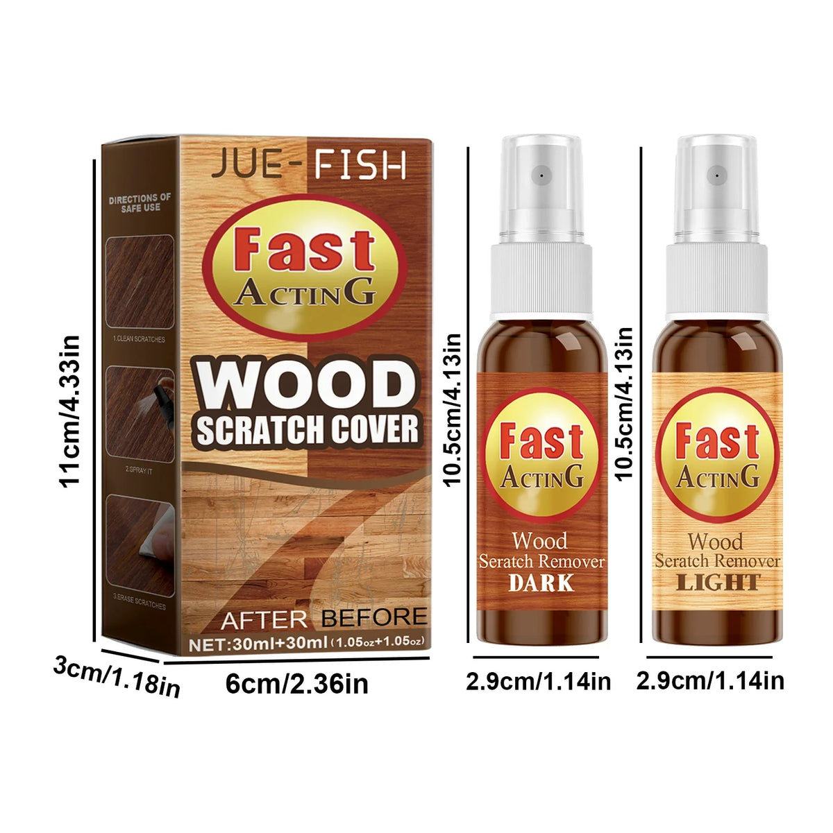 Jue-Fish Wood Floor Scratch Repair Agent | Restore & Protect