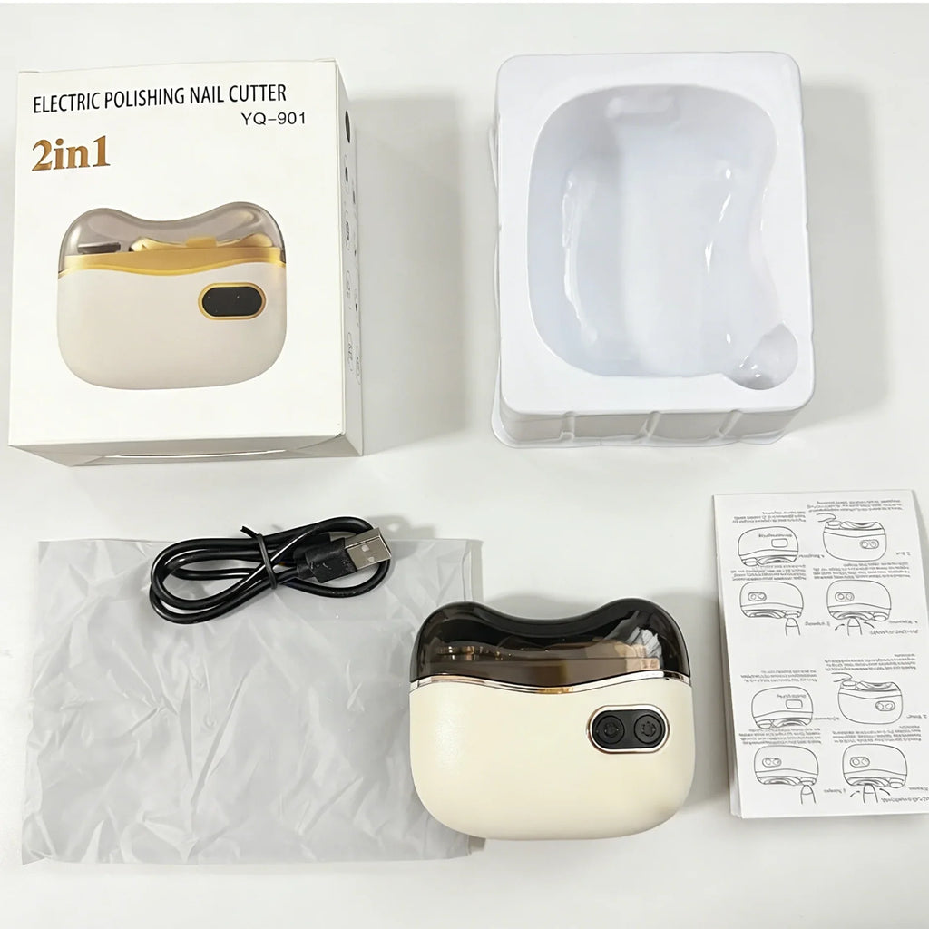Electric Rechargeable Nail Trimmer with LED Light | Baby & Adult