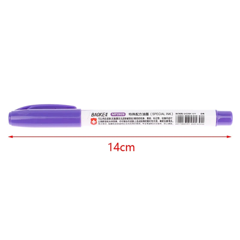 Eyebrow Tattoo Skin Marker Pen & Measuring Ruler Set