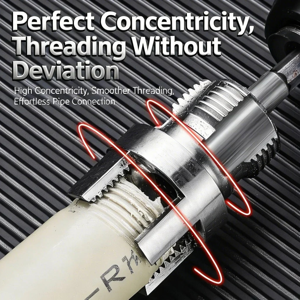PVC Pipe Thread Cutting Tool – Internal & External Threader Kit