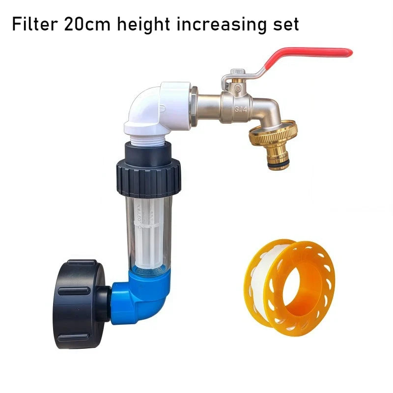 Rain Barrel Spigot Kit – Zinc Faucet & PVC Drainage Adapter
