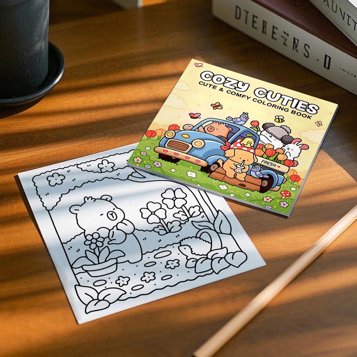 Cozy Cuties Comfy Coloring Book Adults Teens Kids Perfect Halloween