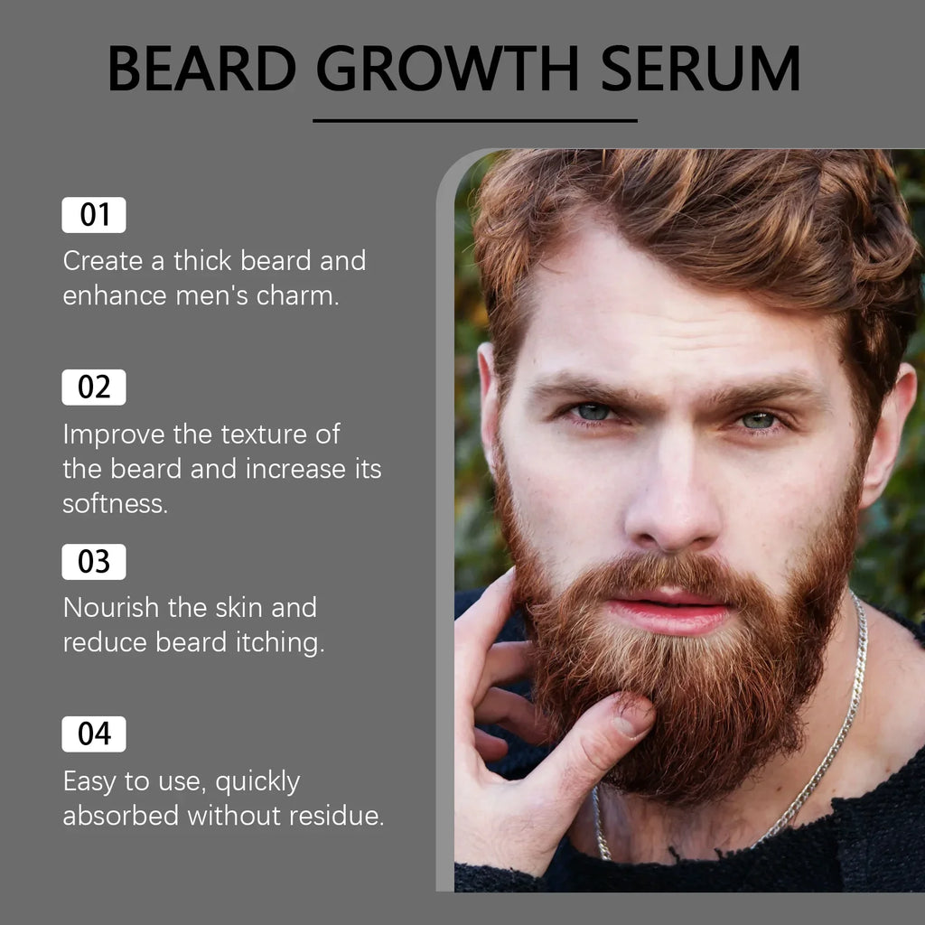 Beard Growth & Thickening Serum Oil 60ml | Men's Grooming