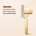 Self-Cleaning Steel Dog Comb – Detangling & Hair Removal Tool