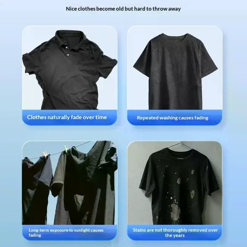 30-Pack Black Clothes Color Restorer Sheets | Laundry Tablets