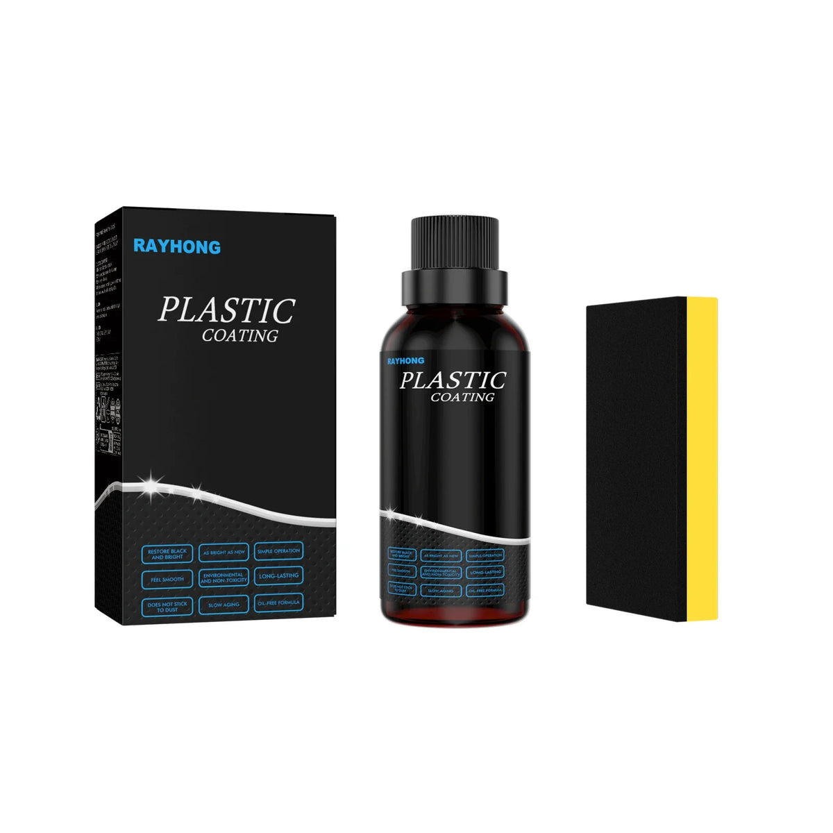 Rayhong Car Plastic Restorer & Coating – 50ml Kit