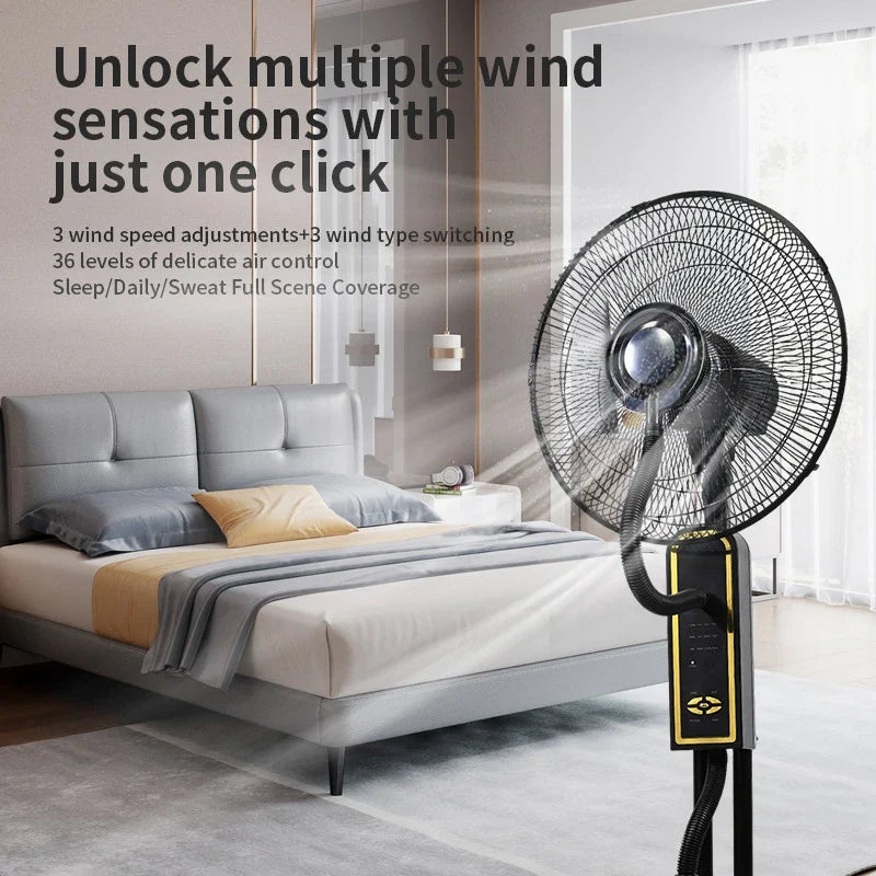 4L Misting Spray Fan 75W – Water-Cooled Tower Fan for Home