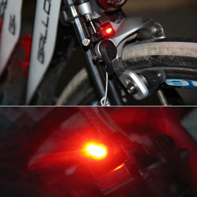 Red LED Bike Brake Light – Bright Waterproof Cycling Safety Light