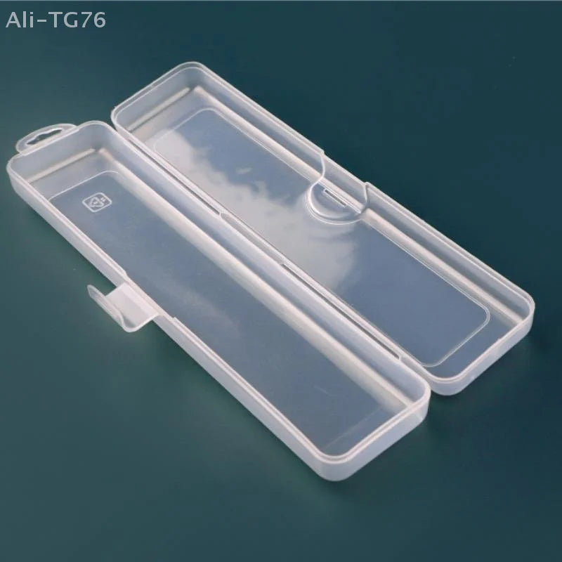 Transparent Makeup Brush Organizer Box with Dust Cover
